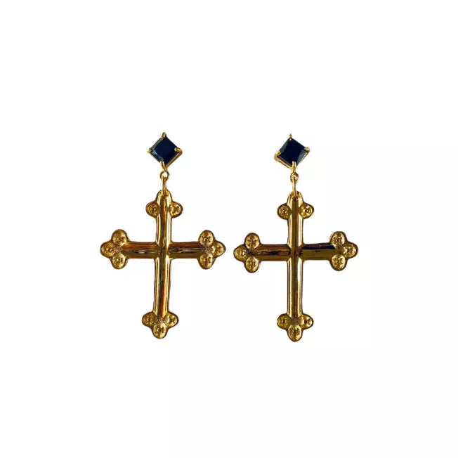 Aretes Cruz Bizantina